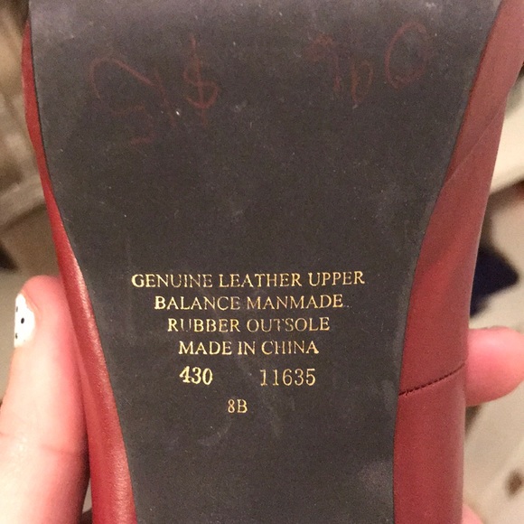 Red peep toe leather hills that are red hott! - Picture 4 of 5